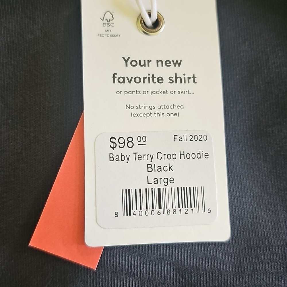 Marine Layer Baby Terry Crop Hoodie - Picture 4 of 5